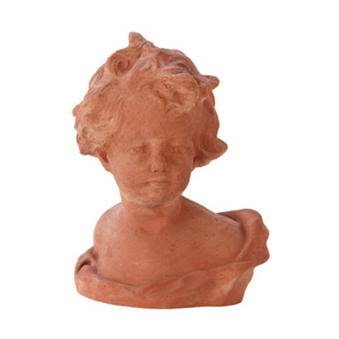 Child Bust in Terracotta
